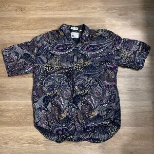 Vintage Goouch Men’s Large single needle button down shirt